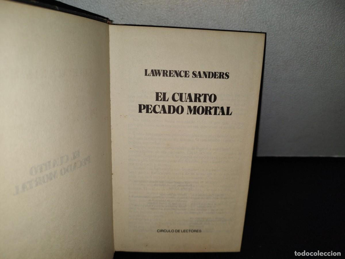 Libros de segunda mano: 66- EL CUARTO PECADO MORTAL - LAWRENCE SANDERS - Foto 3