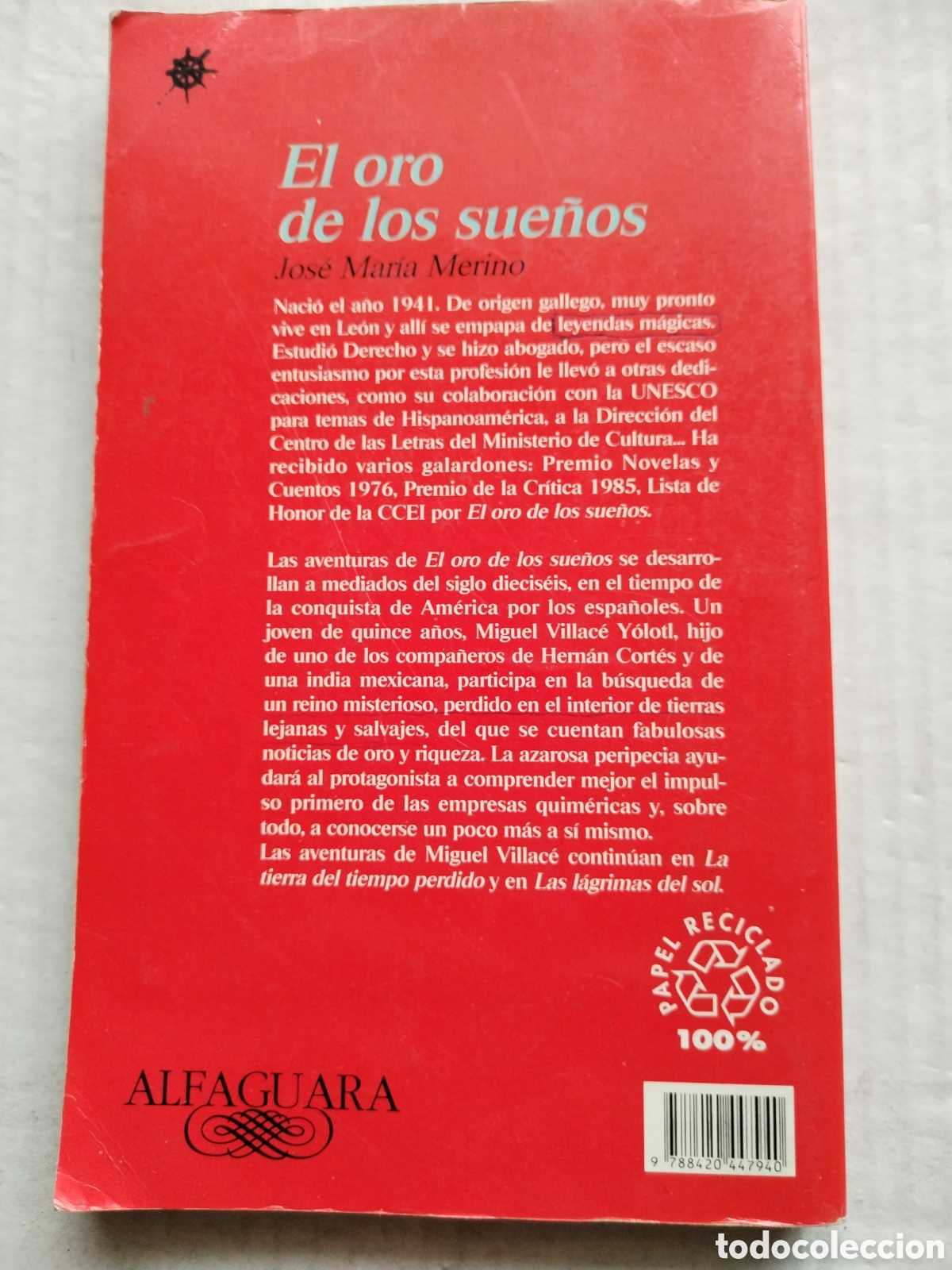 Libros de segunda mano: EL ORO DE LOS SUE&Ntilde;OS/JOS&Eacute; MARIA MERINO - Foto 3