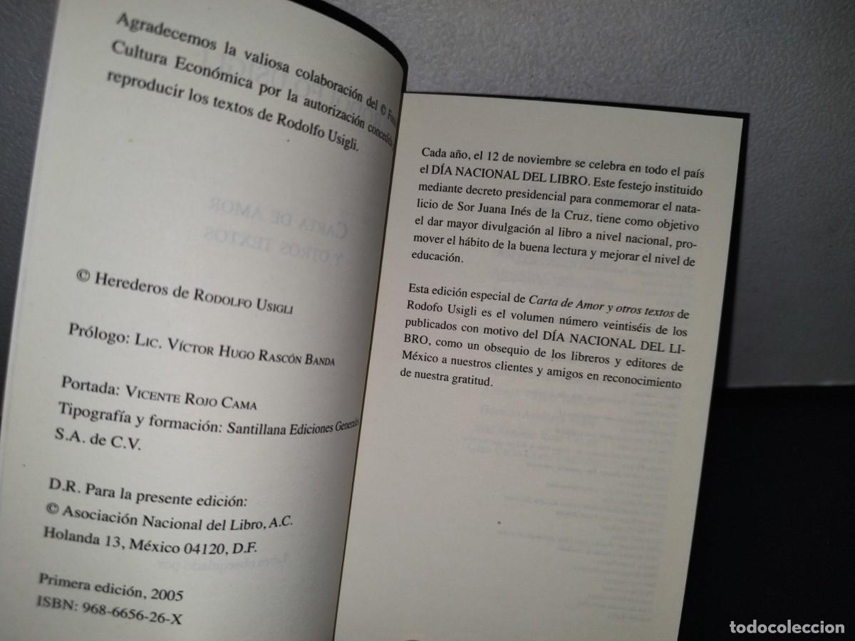 Libros de segunda mano: 210- CARTAS DE AMOR Y OTROS TEXTO - RODOLFO USIGLI - Foto 3