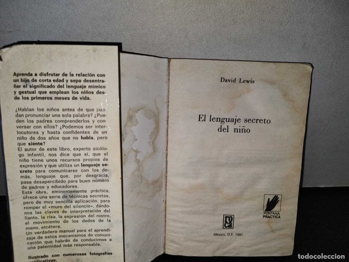 Libros de segunda mano: 210- EL LENGUAJE SECRETO DEL NI&Ntilde;O - DAVID LEWIS - Foto 10