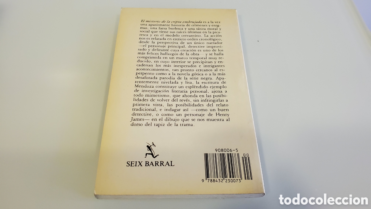 Libros de segunda mano: El misterio de la cripta embrujada - Eduardo Mendoza - Seix Barral - Foto 2