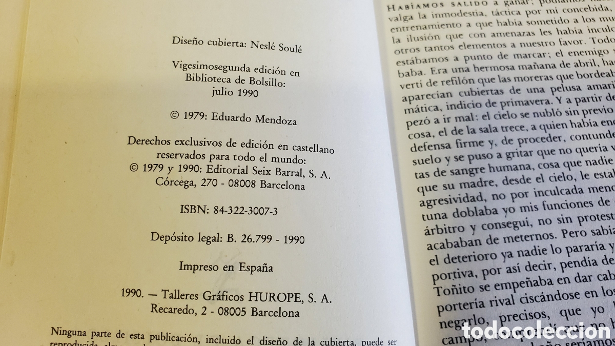 Libros de segunda mano: El misterio de la cripta embrujada - Eduardo Mendoza - Seix Barral - Foto 3