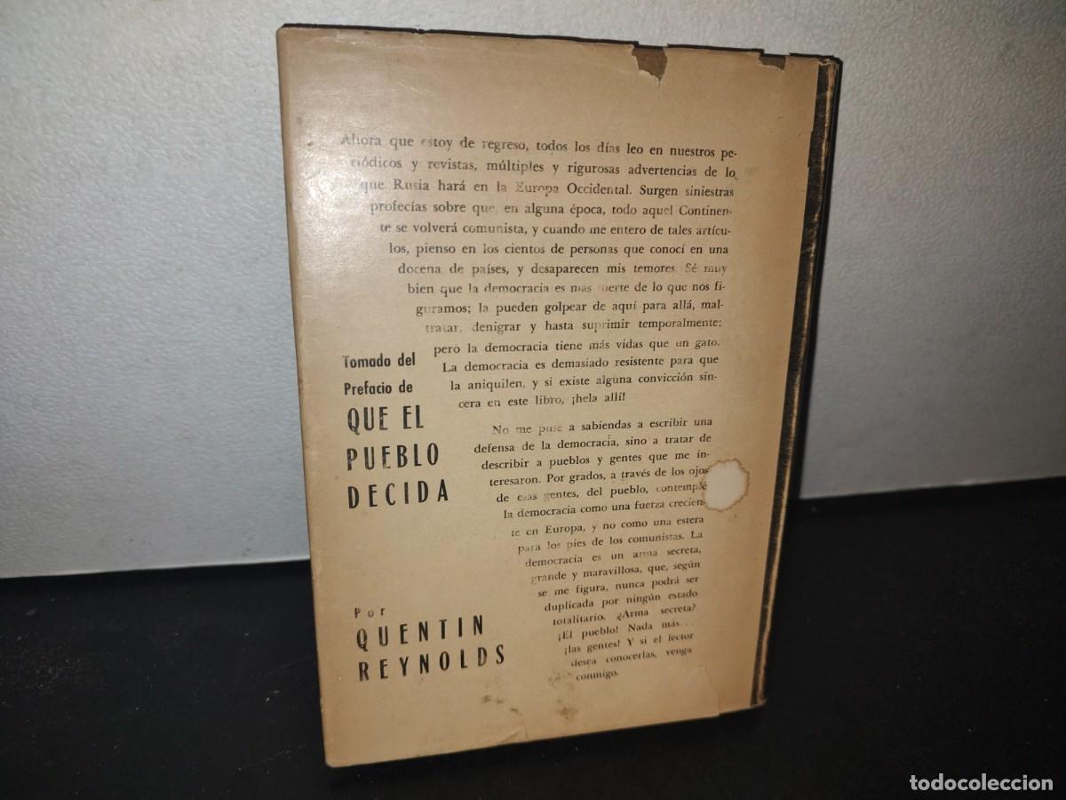 Libros de segunda mano: 66- QUE EL PUEBLO DECIDA - QUENTIN REYNOLDS - 1957 - Foto 3