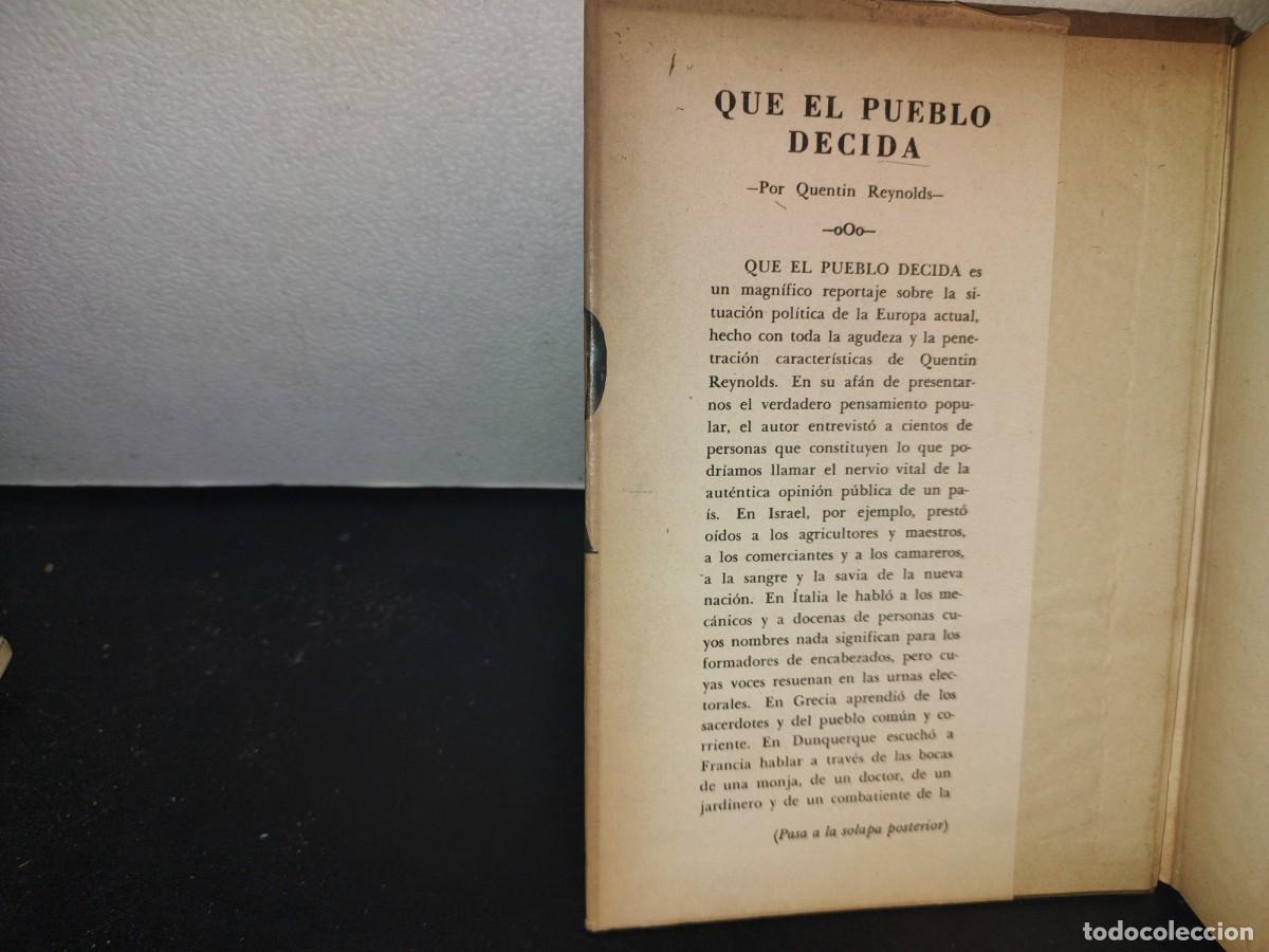 Libros de segunda mano: 66- QUE EL PUEBLO DECIDA - QUENTIN REYNOLDS - 1957 - Foto 4