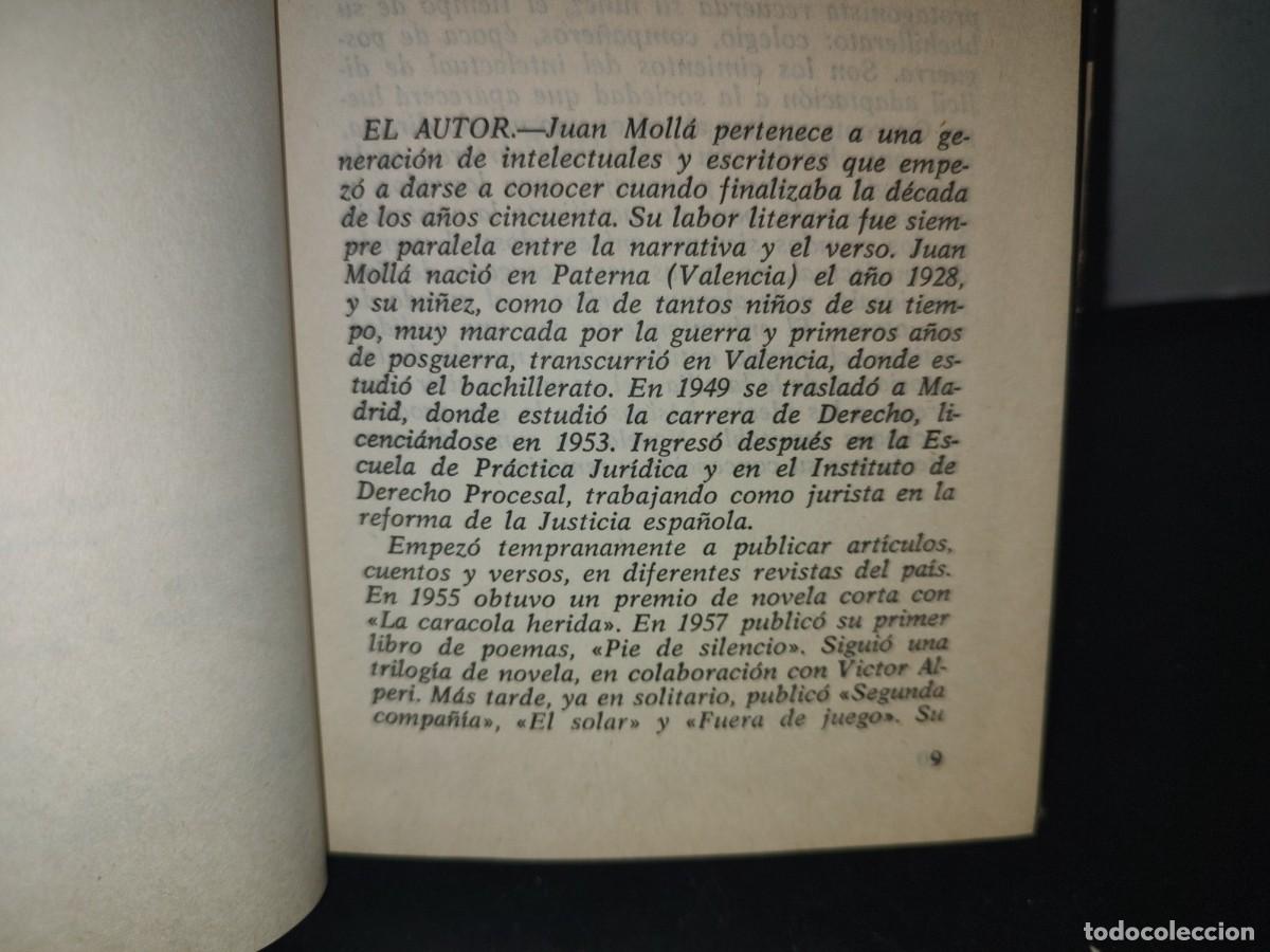 Libros de segunda mano: 66- CUARENTA VUELTAS AL SOL - JUAN MOLL&Aacute; - 1973 - Foto 6