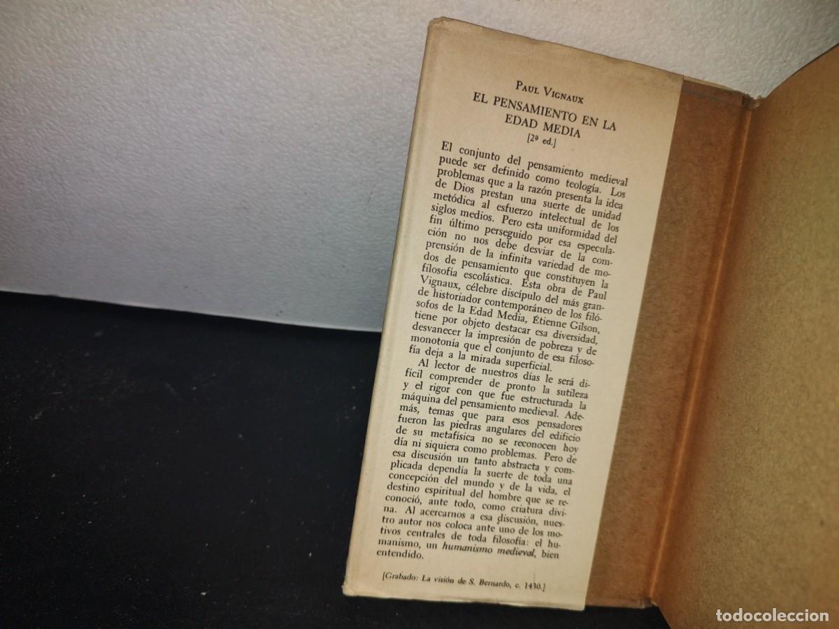 Libros de segunda mano: 66- EL PENSAMIENTO EN LA EDAD MEDIA - PAUL VIGNAUX - Foto 4