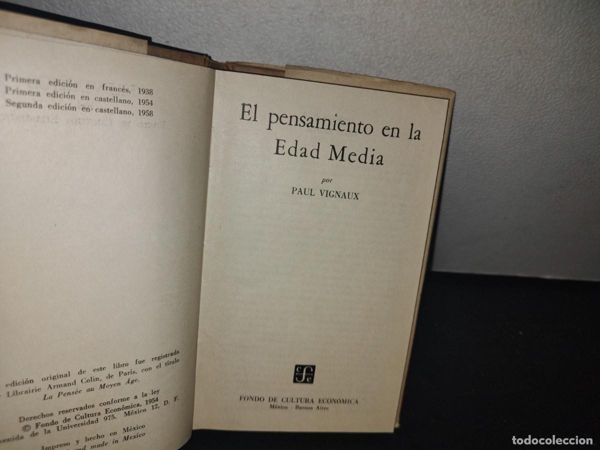 Libros de segunda mano: 66- EL PENSAMIENTO EN LA EDAD MEDIA - PAUL VIGNAUX - Foto 5