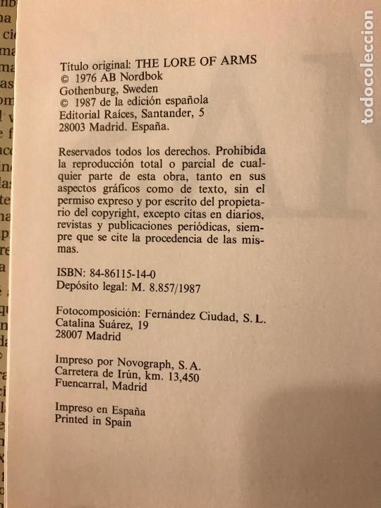 Libros de segunda mano: Historia de las armas. William Reid. - Foto 3