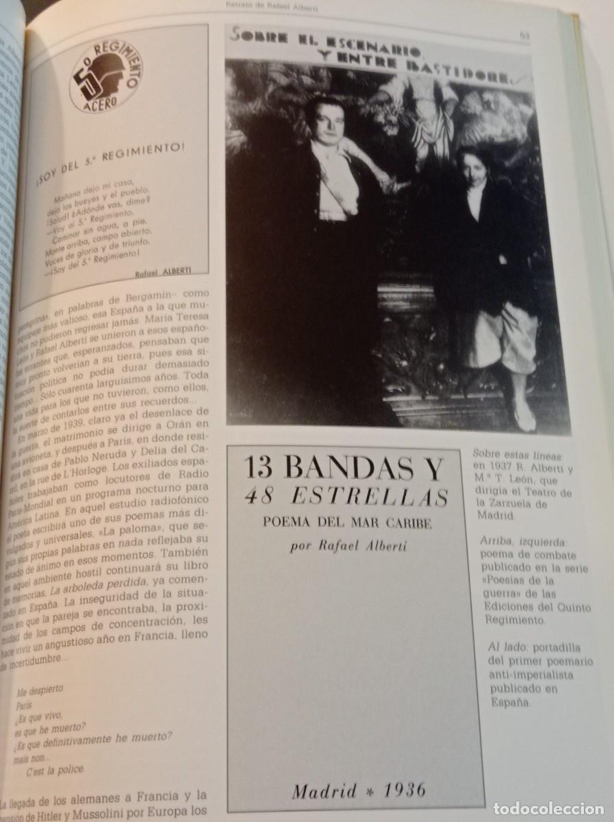 Libros de segunda mano: ASUNCI&Oacute;N MATEO. RETRATO DE RAFAEL ALBERTI - Foto 5