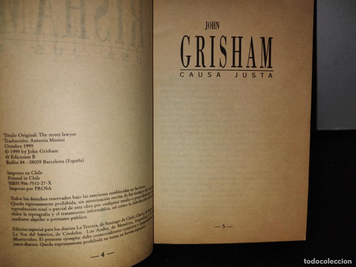 Libros de segunda mano: 66- CAUSA JUSTA - J. GRISHAM - Foto 4