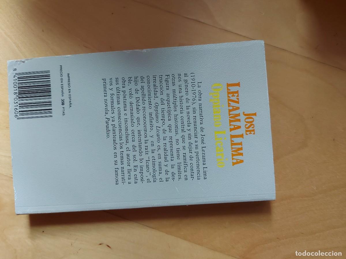 Libros de segunda mano: OPPIANO LICARIO JOSE LEZAMA LIMA - Foto 2
