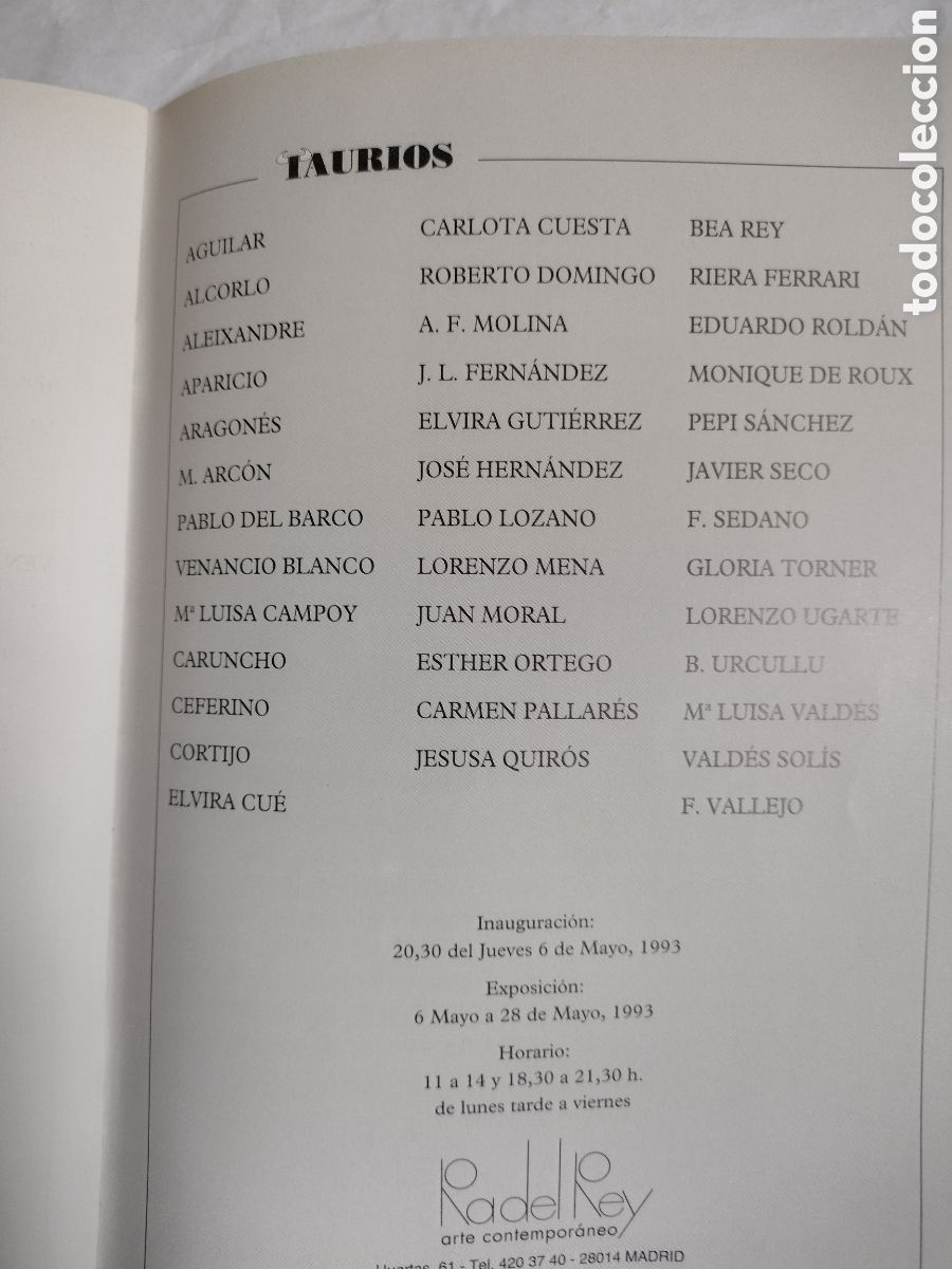Libros de segunda mano: 2 catalogos Taurios . Varios artistas. - Foto 4