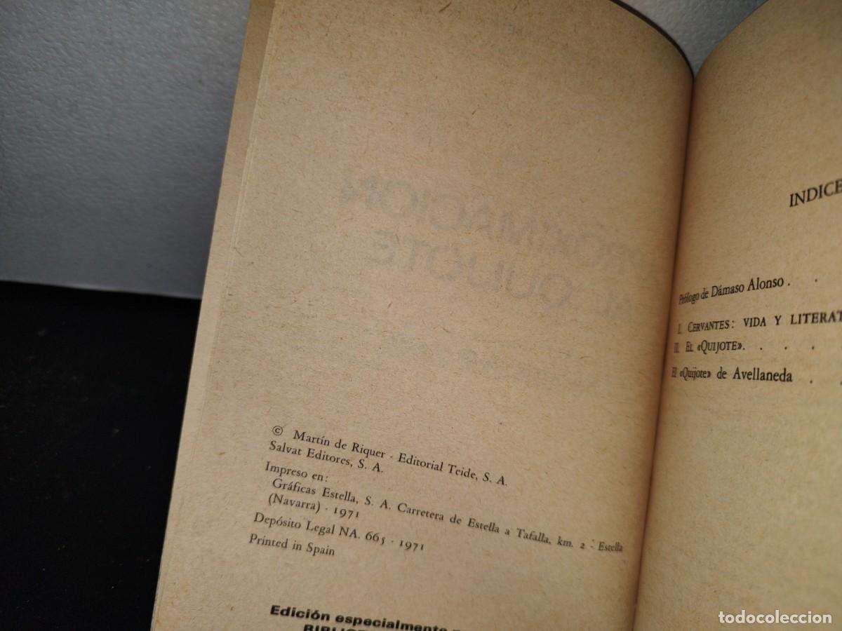 Libros de segunda mano: 66- APROXIMACI&Oacute;N AL QUIJOTE - MART&Iacute;N DE RIQUER - Foto 3