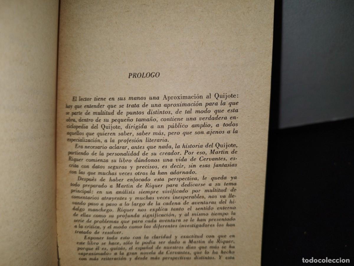 Libros de segunda mano: 66- APROXIMACI&Oacute;N AL QUIJOTE - MART&Iacute;N DE RIQUER - Foto 4