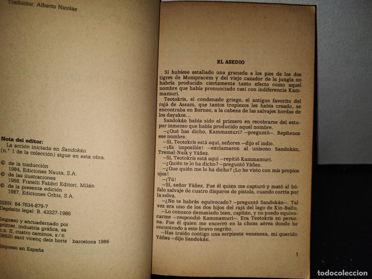 Libros de segunda mano: 66- EMILIO SALGARI. EL DESQUITE DE SANDOKAN - Foto 3