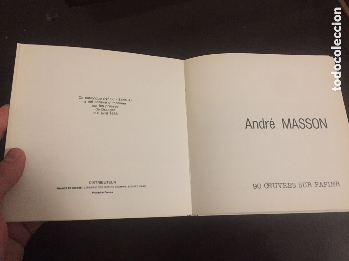 Libros de segunda mano: Andr&eacute; Masson. Galerie Louis Leiris 1986 - Foto 3