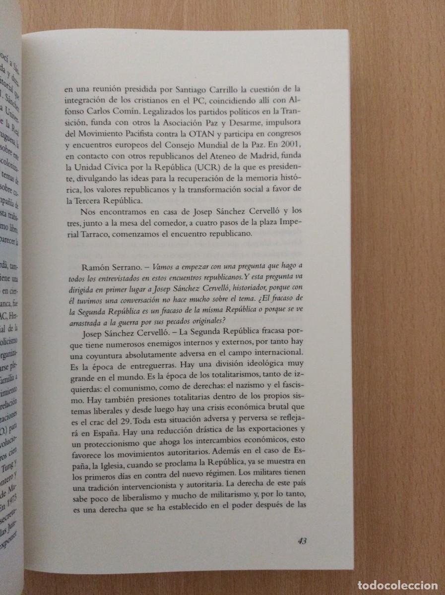 Libros de segunda mano: ENCUENTROS REPUBLICANOS. Ram&oacute;n Serrano - Foto 18