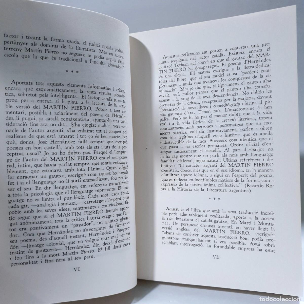 Libros de segunda mano: MART&Iacute;N FIERRO - Jos&eacute; Hern&aacute;ndez (Idioma: Catal&agrave;) ~ - Foto 6