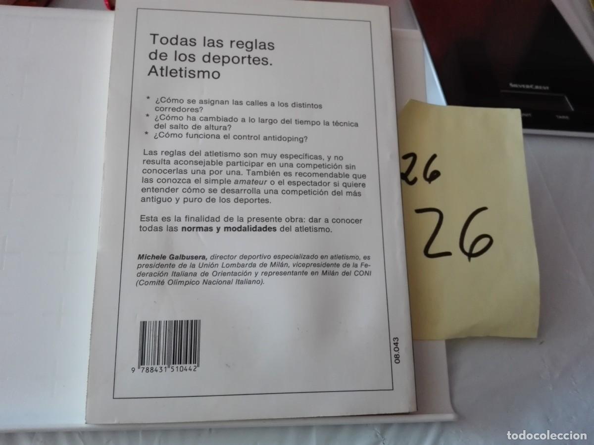 Libros de segunda mano: TODAS LAS REGLAS DEL ATLETISMO MICHELE GALBUSERA - Foto 2