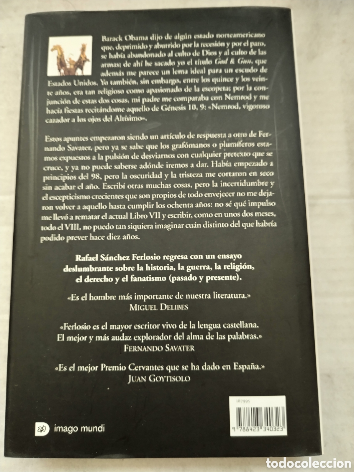 Libros de segunda mano: GOD & GUN/RAFAEL S&Aacute;NCHEZ FERLOSIO - Foto 3