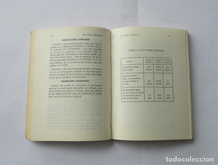 Libros de segunda mano: LEGISLACION MASONICA CUBANA - Foto 3