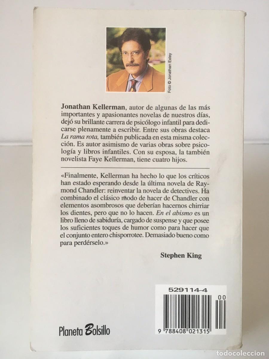 Libros de segunda mano: LIBROS LITERATURA. EN EL ABISMO - JONATHAN KELLERMAN. A&ntilde;o 1997 - Foto 2