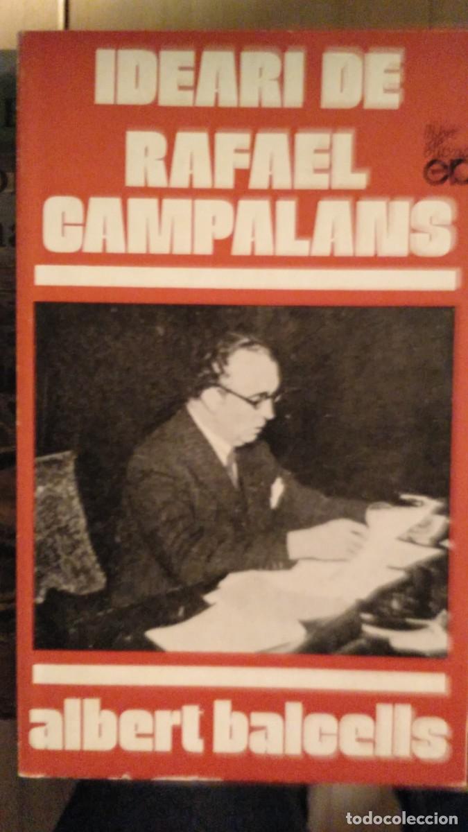 Libros de segunda mano: Ideari de Rafael Campalans - Foto 1