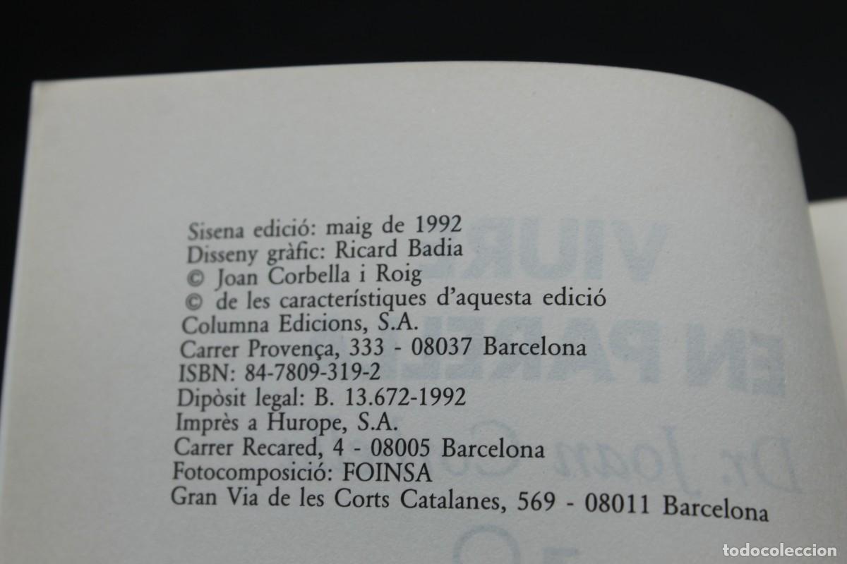 Libros de segunda mano: VIURE EN PARELLA DR. JOAN CORBELLA 1992 - Foto 2