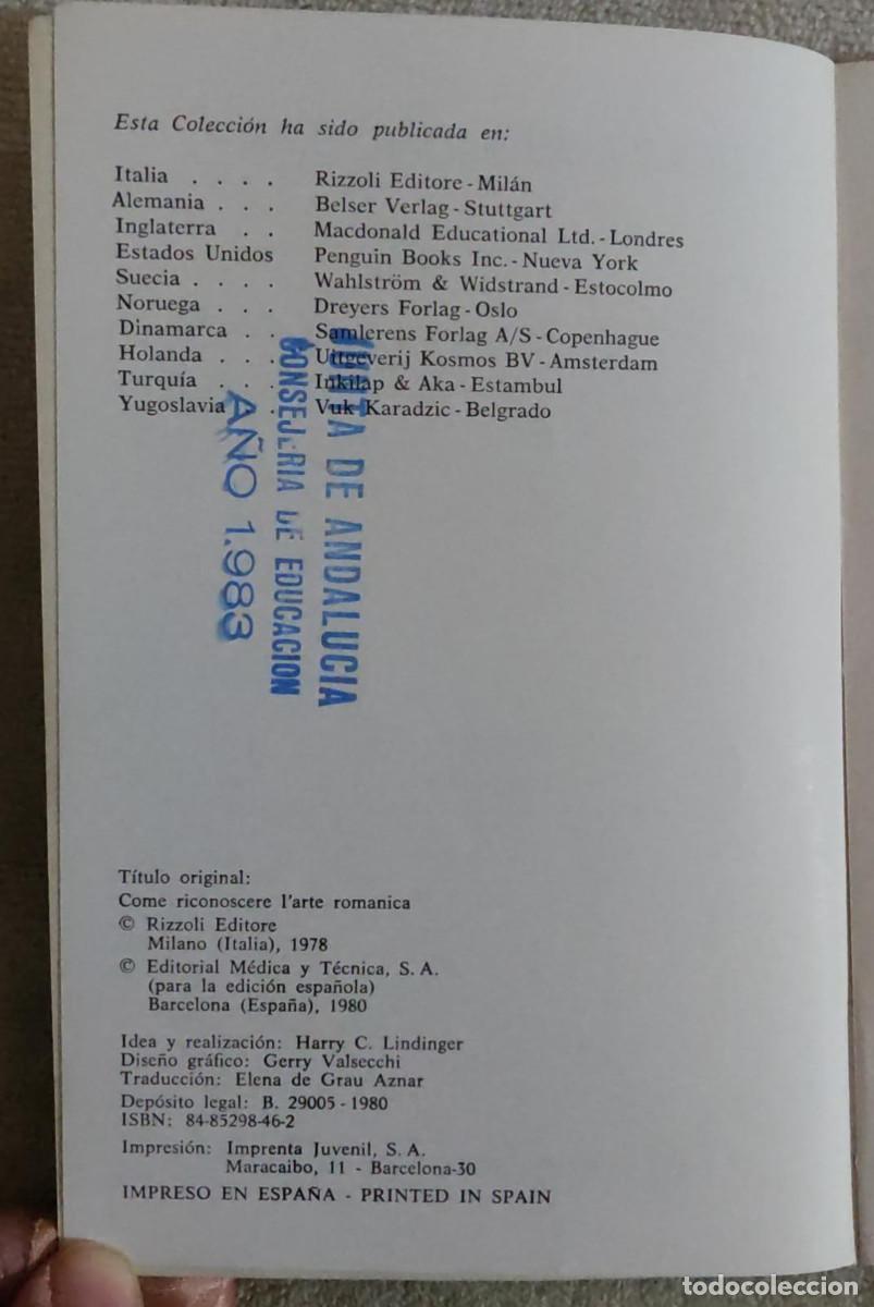 Libros de segunda mano: C&Oacute;MO RECONOCER EL ARTE ROM&Aacute;NICO. - Foto 3