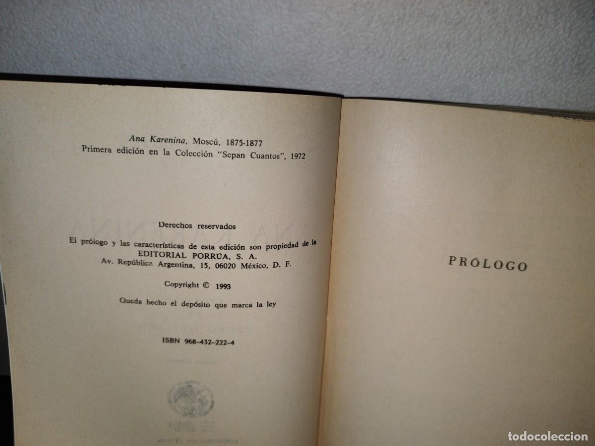 Libros de segunda mano: 67- ANA KARENINA - LE&Oacute;N TOLSTOI - Foto 4