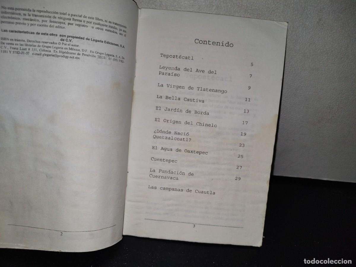 Libros de segunda mano: 67- LEYENDAS DE ESTADO DE MORELOS - Foto 6