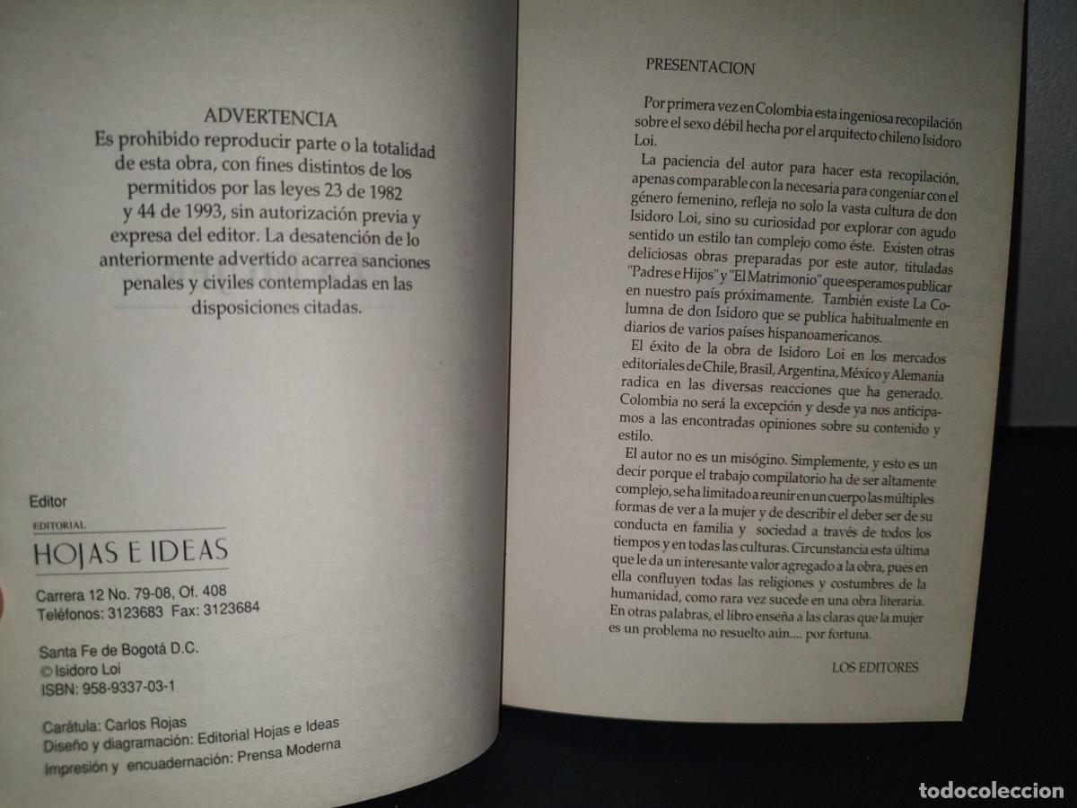 Libros de segunda mano: 67- LA MUJER - ISIDORO LOI - Foto 4