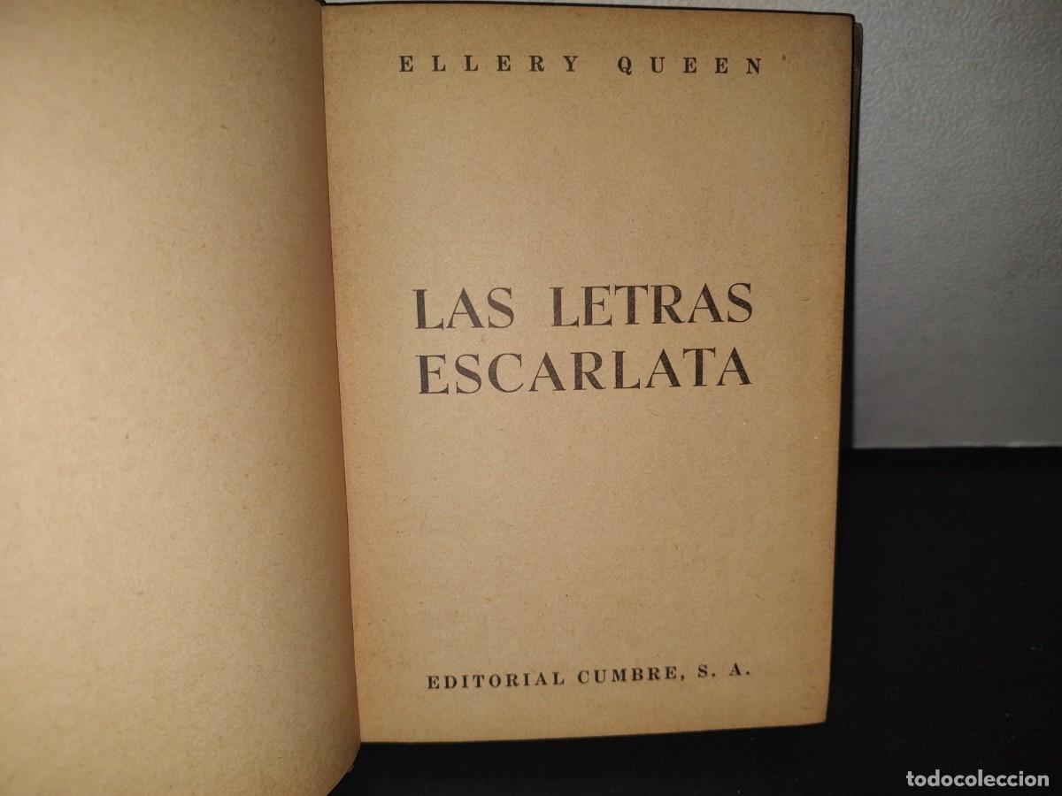 Libros de segunda mano: 67- LAS LETRAS ESCARLATA - ELLERY QUEEN - 1954 - Foto 3