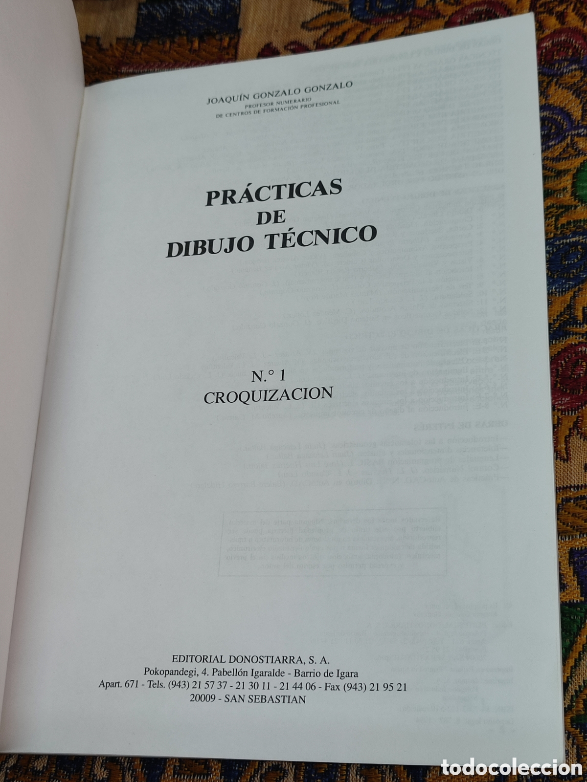 Libros de segunda mano: Pr&aacute;cticas de dibujo t&eacute;cnico Croquizaci&oacute;n - Foto 3