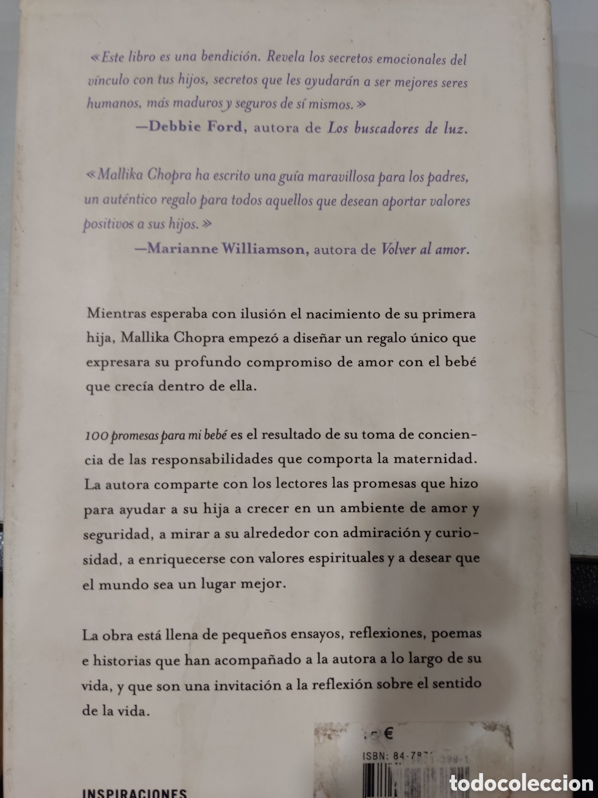 Libros de segunda mano: 100 promesas para mi beb&eacute;. Mallika Chopra - Foto 2
