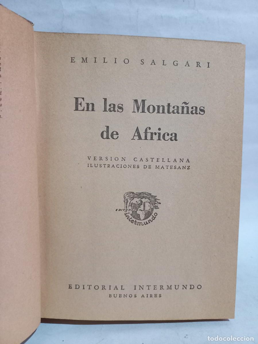 Libros de segunda mano: Emilio Salgari - En las Monta&ntilde;as de &Aacute;frica - 1950 - Foto 3
