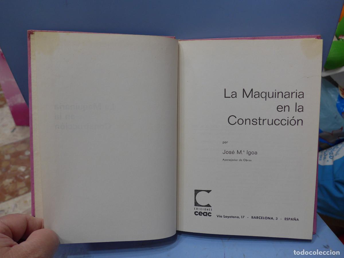 Libros de segunda mano: LA MAQUINARIA EN LA CONSTRUCCION - CEAC - Foto 5