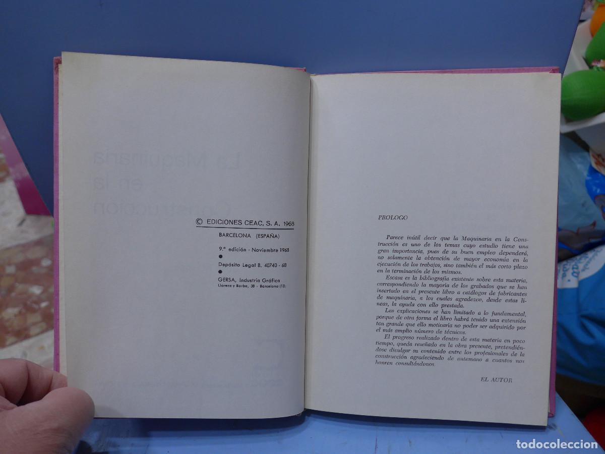 Libros de segunda mano: LA MAQUINARIA EN LA CONSTRUCCION - CEAC - Foto 6