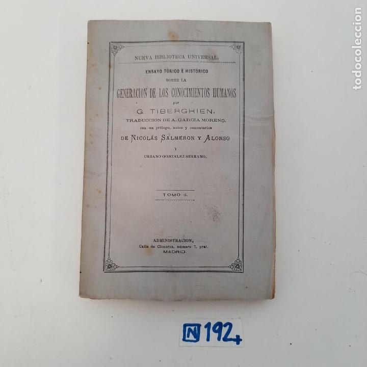 Libros de segunda mano: Generaci&oacute;n de los conocimientos humanos - Foto 1