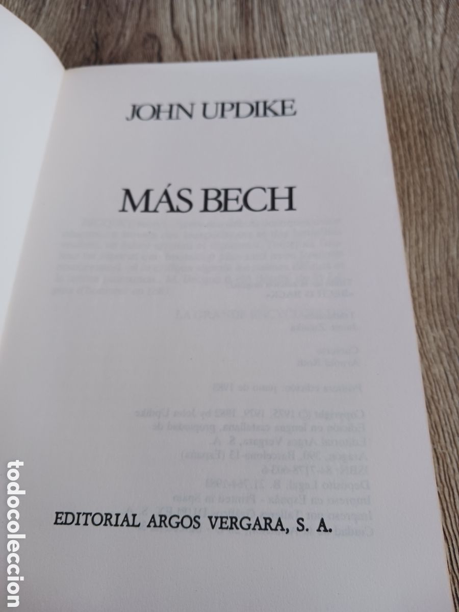 Libros de segunda mano: M&aacute;s Bech de John Updike - Foto 2