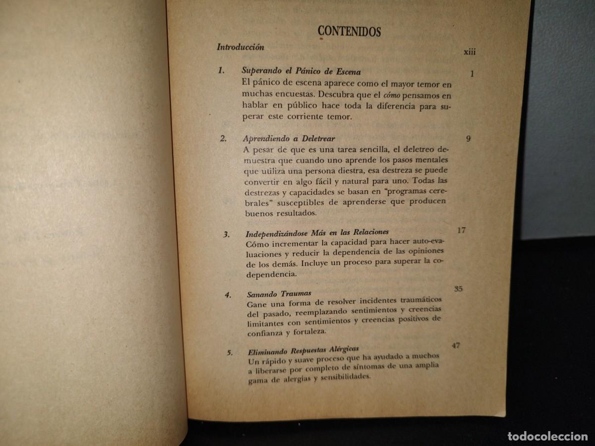 Libros de segunda mano: 67- CORAZ&Oacute;N DE LA MENTE. CASOS Y EJEMPLOS DE CAMBIO CON PROGRAMACI&Oacute;N NEURO-LING&Uuml;&Iacute;STICA - Foto 4