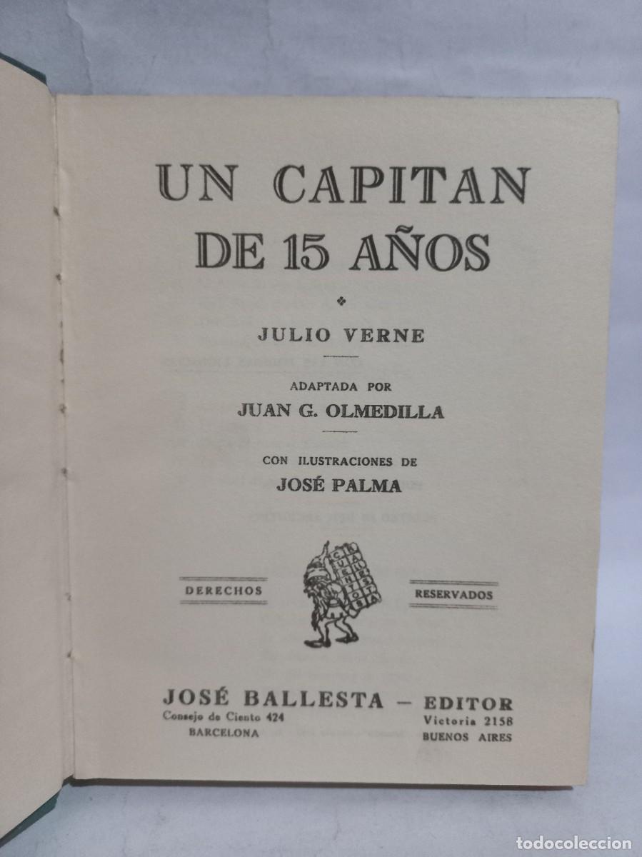 Libros de segunda mano: Julio Verne - Un Capit&aacute;n de 15 A&ntilde;os - Foto 3