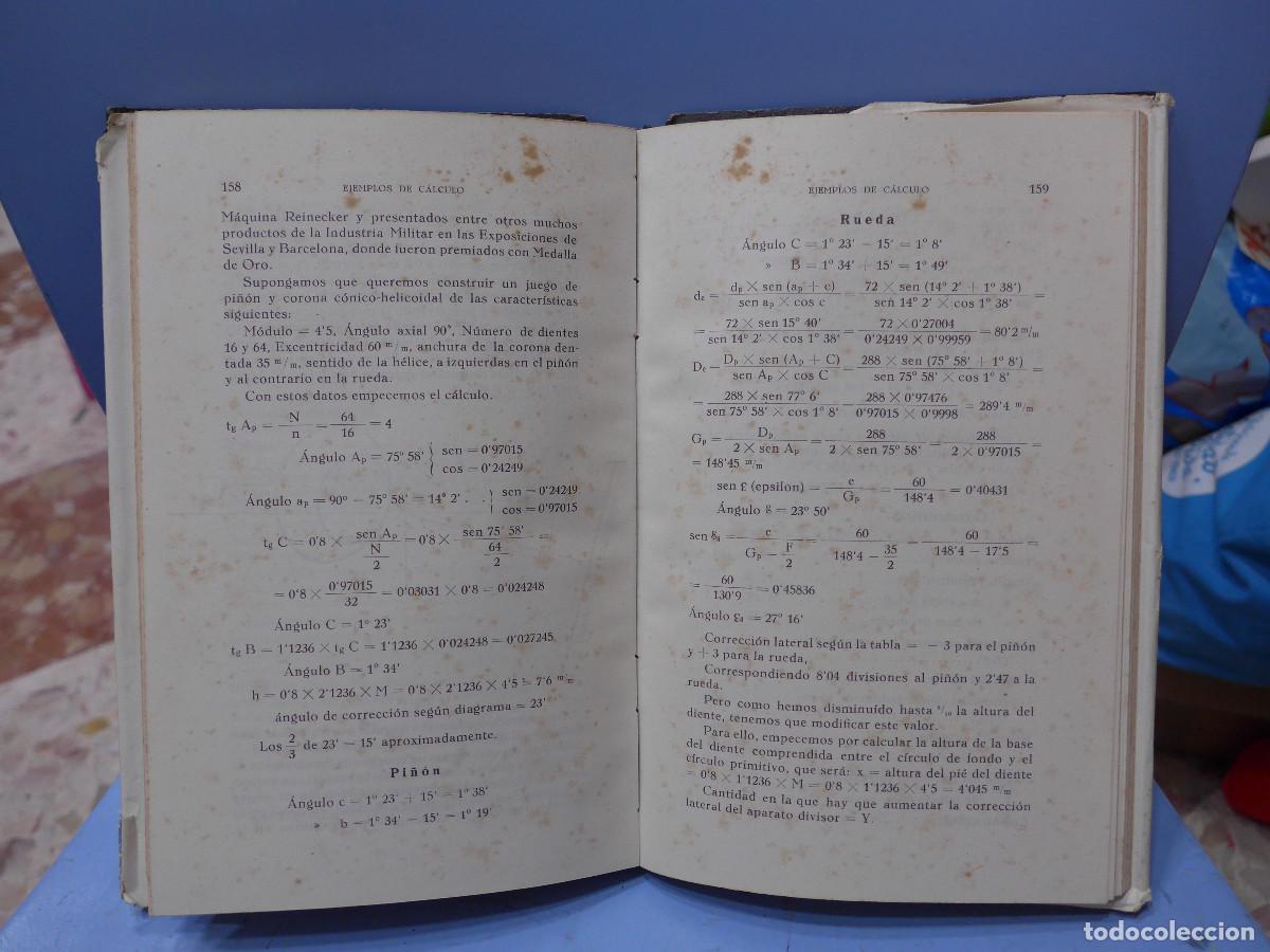 Libros de segunda mano: ENGRANAJES Y FILETEADOS FORMULAS DE TALLER - Foto 8