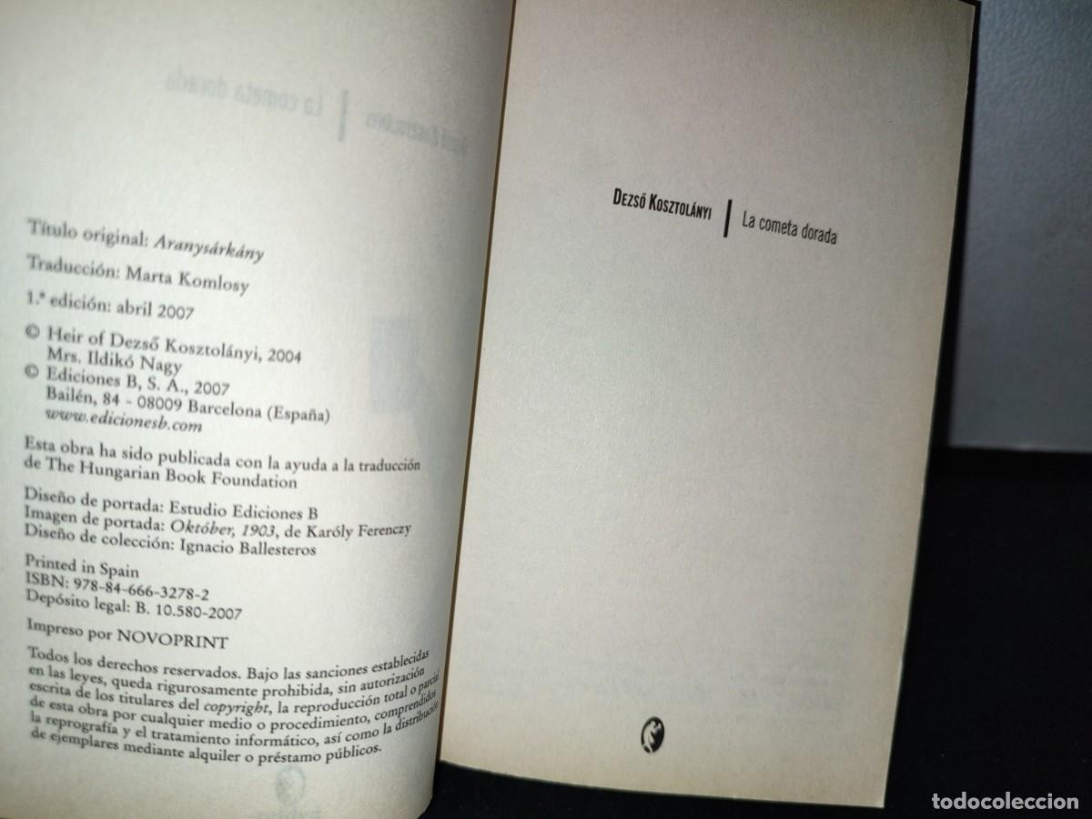 Libros de segunda mano: 67- LA COMETA DORADA - DEZSO KOSZTOL&Aacute;NYI - Foto 4