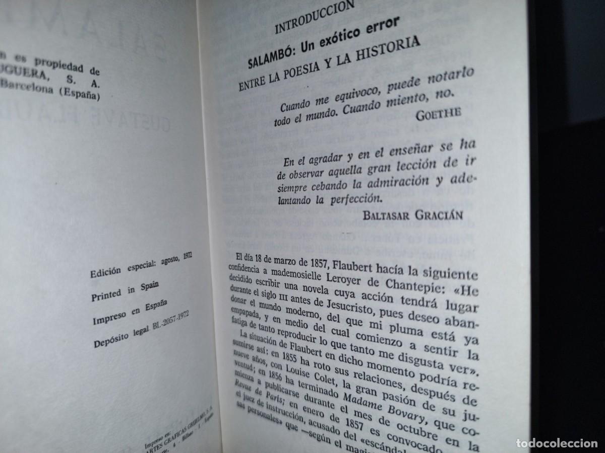 Libros de segunda mano: 67- GUSTAVE FLAUBERT - SALAMB&Oacute; - Foto 5