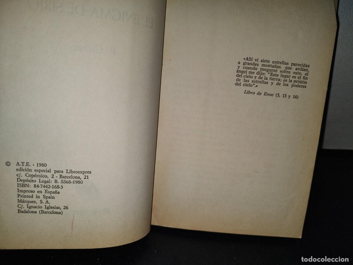 Libros de segunda mano: 67- EL ENIGMA DE SIRIO - P. GUIRAO - Foto 5