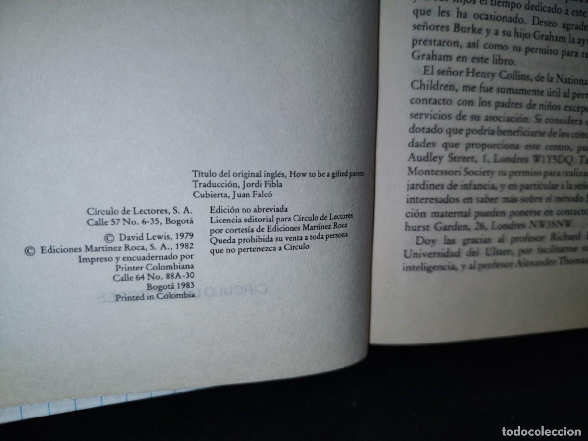 Libros de segunda mano: 67- C&Oacute;MO POTENCIAR EL TALENTO DE SU HIJO - DAVID LEWIS - Foto 3