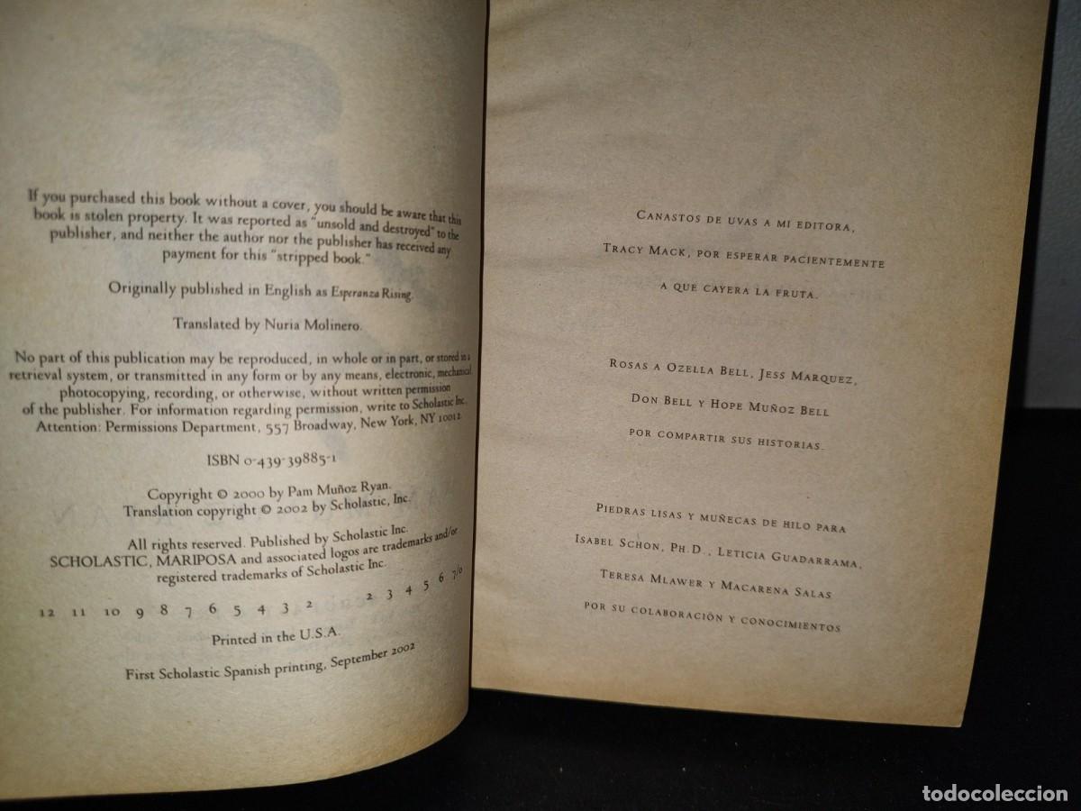 Libros de segunda mano: 67- ESPERANZA RENACE - PAM MU&Ntilde;OZ RYAN - Foto 5
