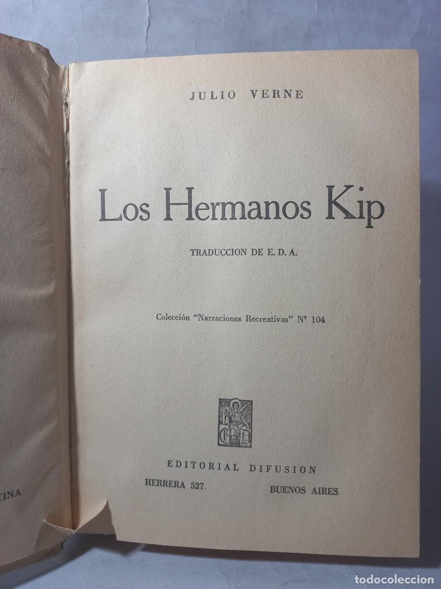 Libros de segunda mano: Julio Verne - Los Hermanos Kip - 1952 - Foto 3