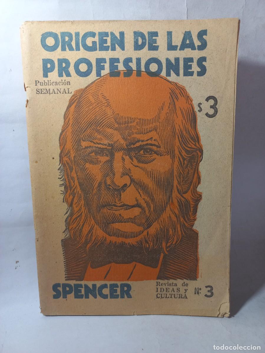 Libros de segunda mano: Herbert Spencer - Origen de las Profesiones - 1958 - Foto 1